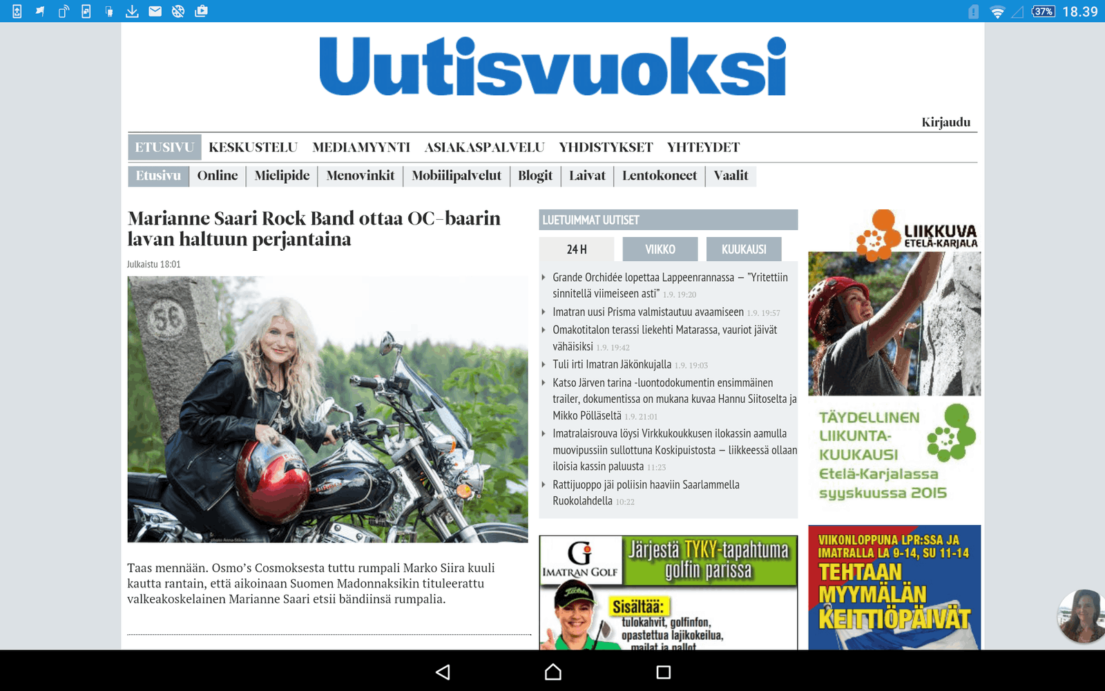 Musiikkiopiston kamarikuorossa